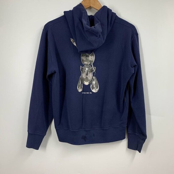 Uniqlo x Jeff Koons Women's Chrome‎ Balloon Rabbit Graphic Sweatshirt Size XS - Picture 2 of 13